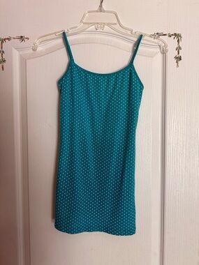 Aeropostale Teal Polka Dot Camisole
